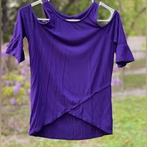 Cute little open shoulder shirt